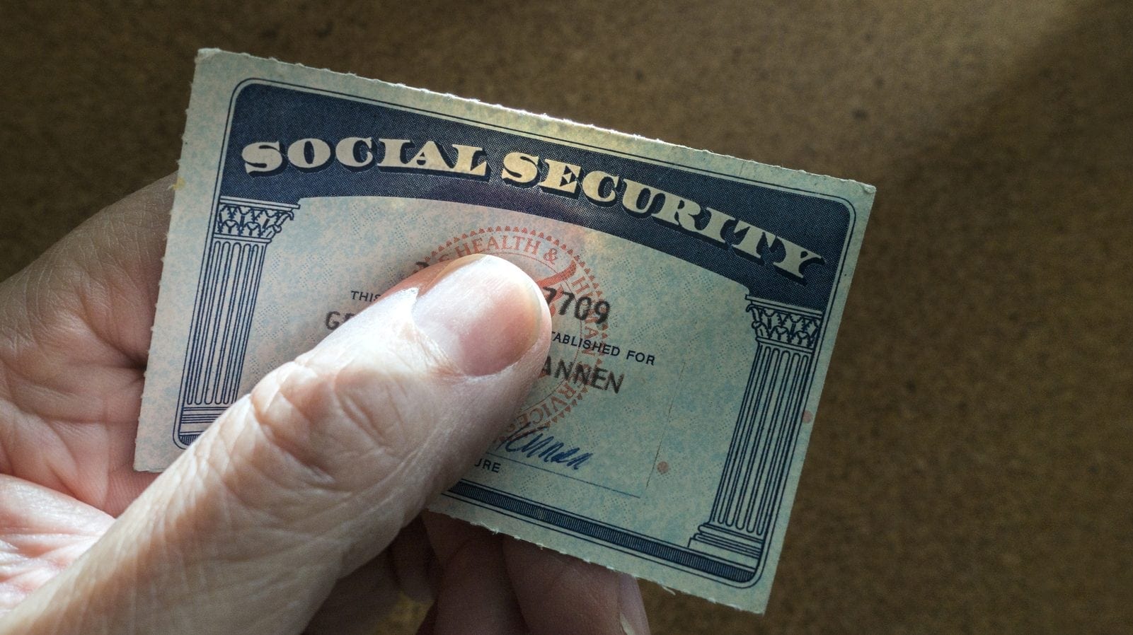 Social Security Card Stock Photo