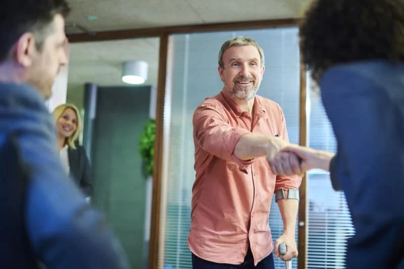 man with a disability hiring a lawyer for his claim